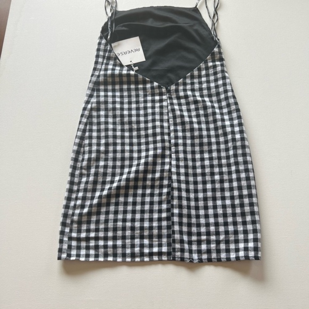NWT Reverse Sleeveless Checkered Dress Size Medium (A2) - Picture 4 of 5